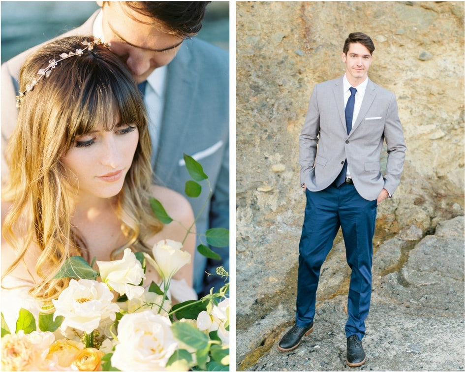 bride and groom elopement 