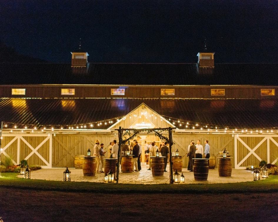 the barn at lord howe valley at night 