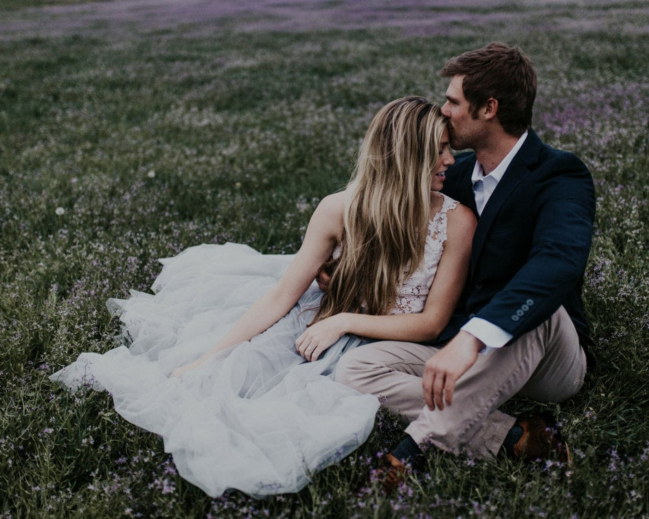 Denver engagement photos with light blue bridal skirt 