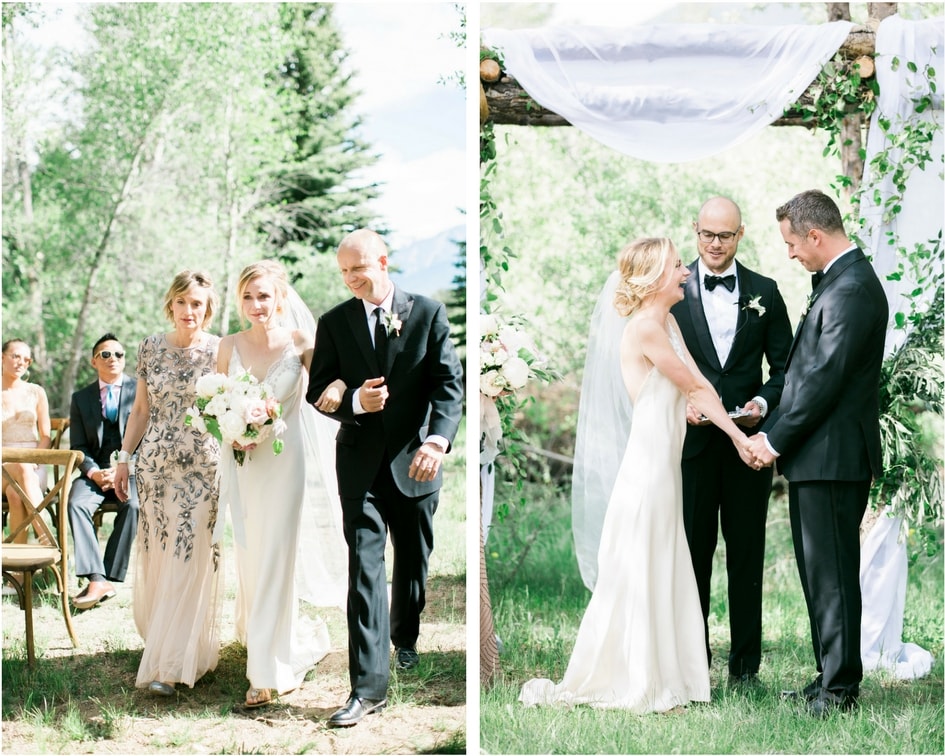 wedding ceremony in the mountains 