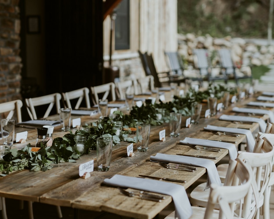 wedding reception table 