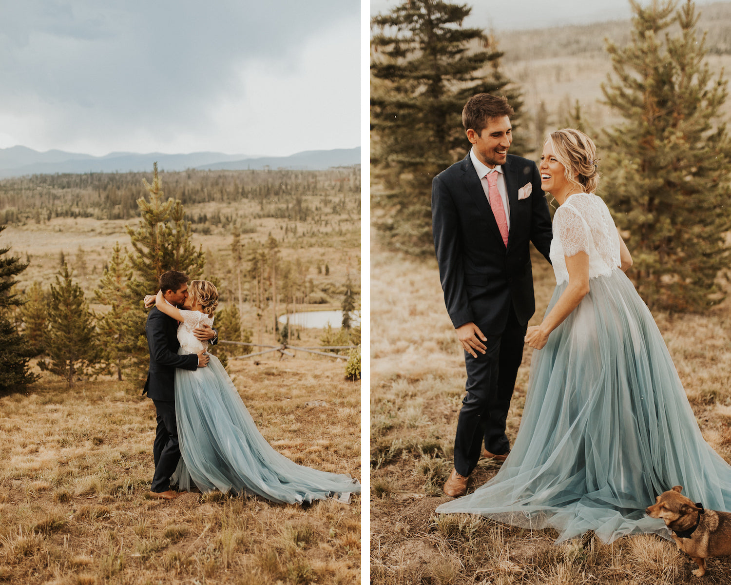 colorado mountains wedding dress 