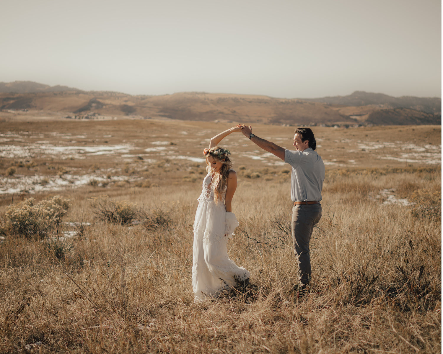 lace inmaculada Garcia wedding dress 