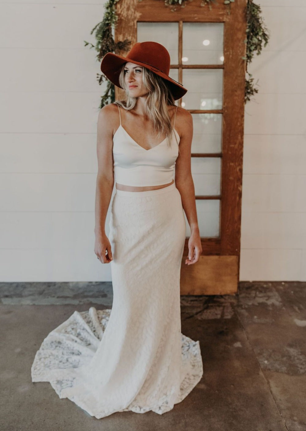 white maxi skirt bridal