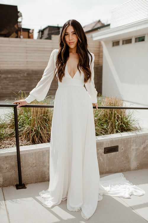 SIENA-GRACE | Lace Bodice Tulle A Line Wedding Dress – Envious Bridal &  Formal