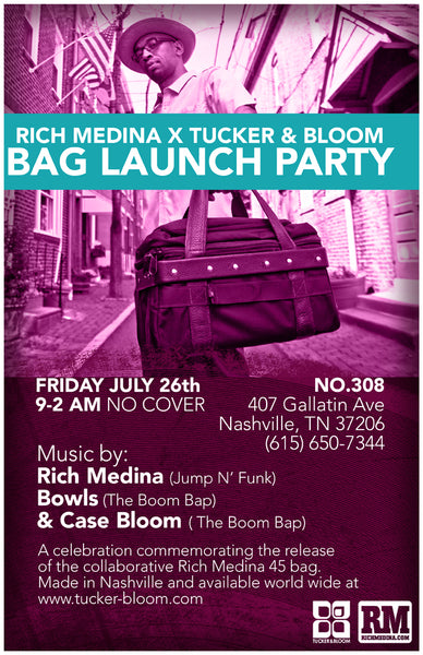 Nashville Rich Medina x Tucker and Bloom bag launch party