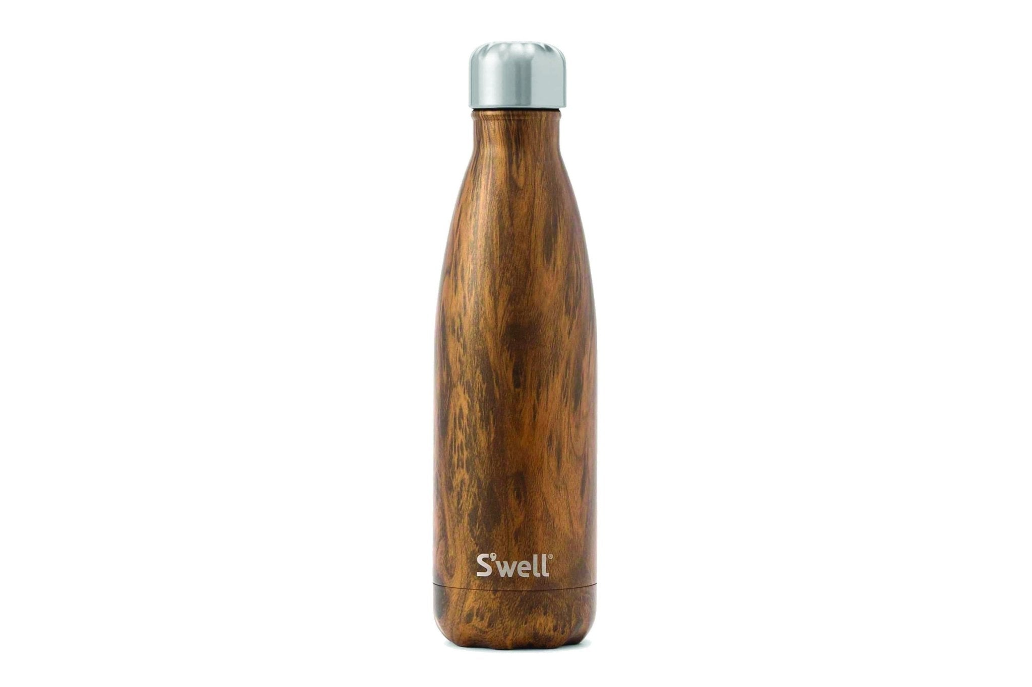 S'well Stainless Steel Water Bottle - Teakwood 17 oz