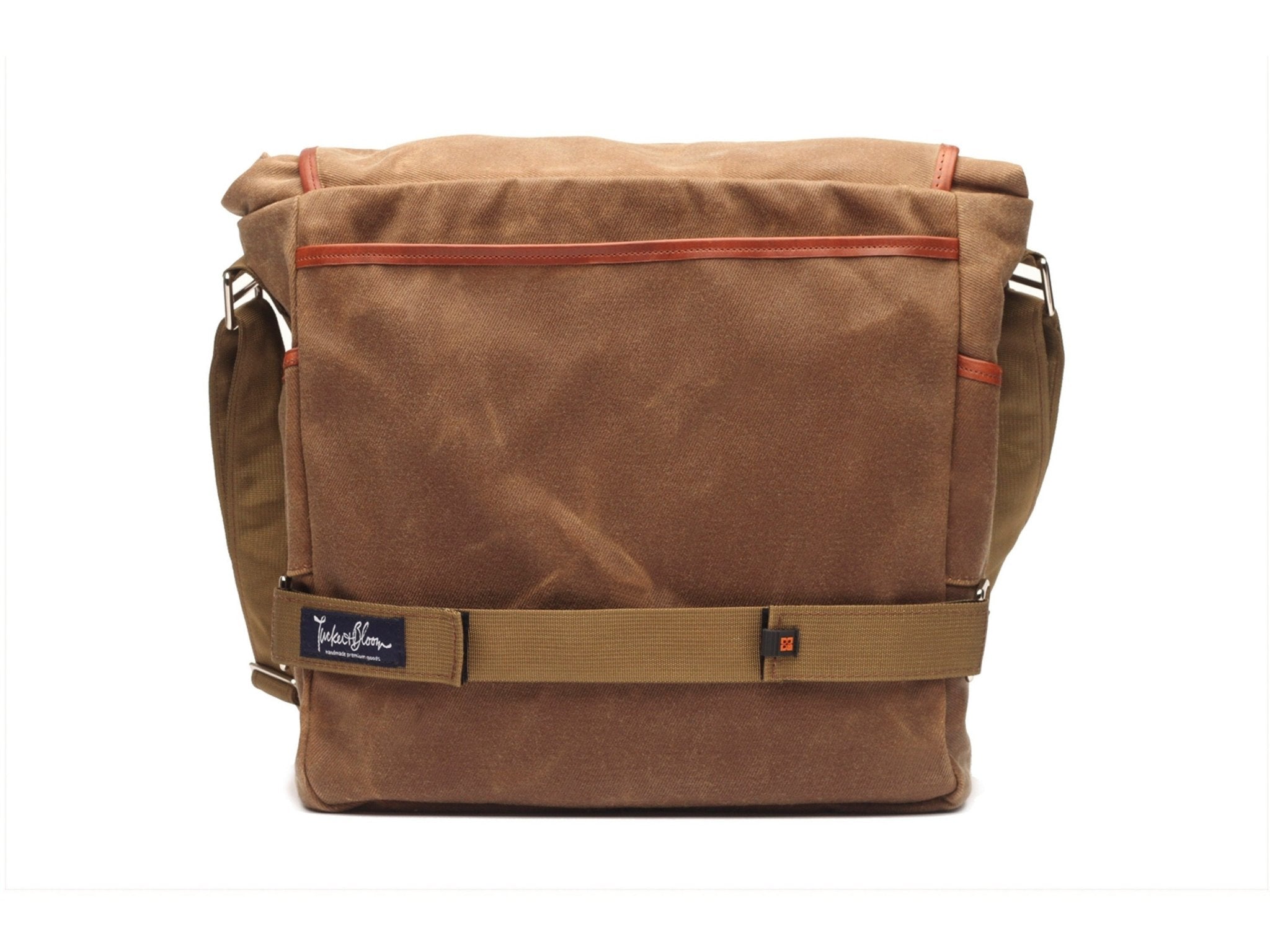 waxed canvas shoulder bag