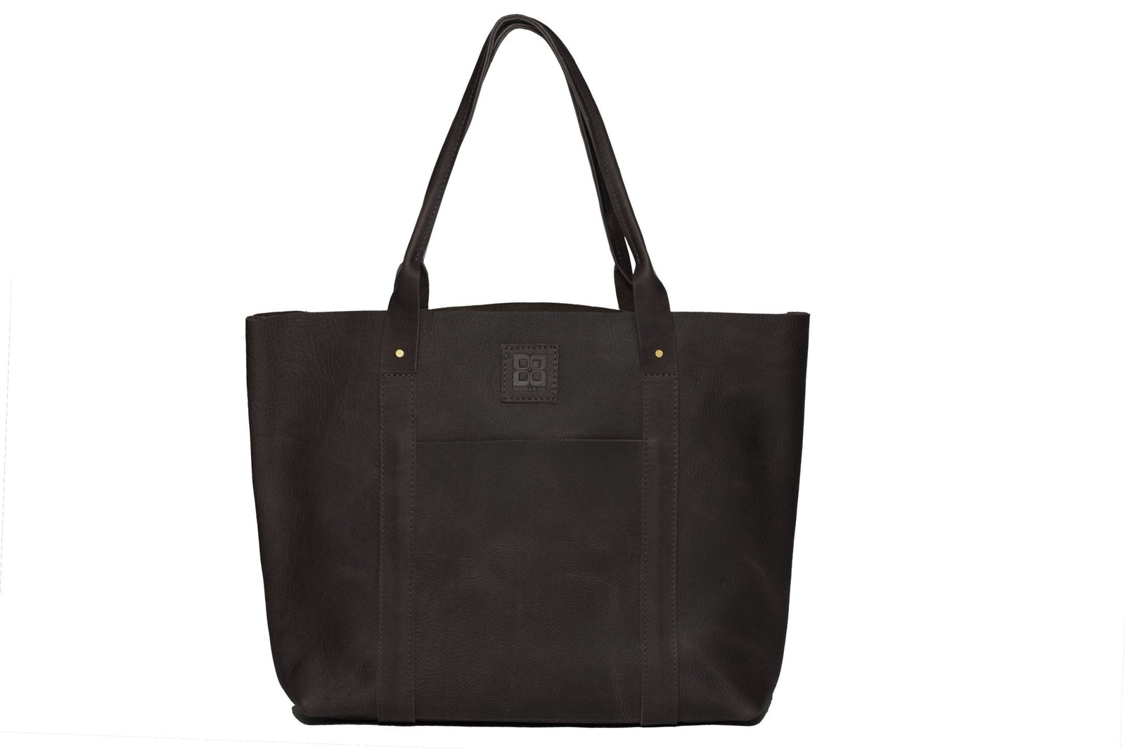 GREENWOOD LEATHER BISON TOTE BAG. MADE IN USA