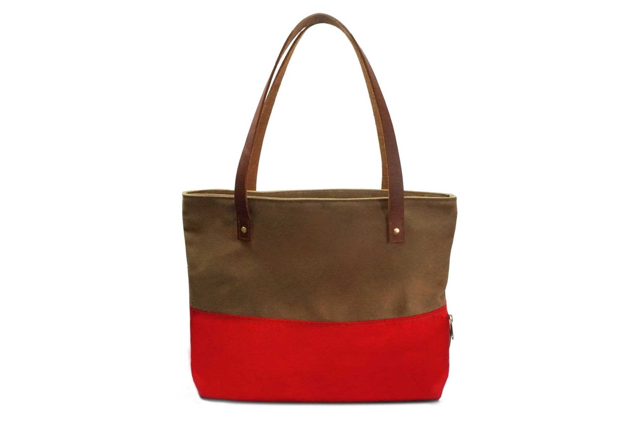 CANVAS AND SUEDE COBBLE HILL TOTE - Tucker-Bloom