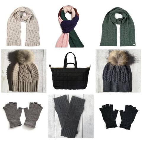 images of scarves, bags, beanies and gloves available at Little Miss Audrey | East Malvern