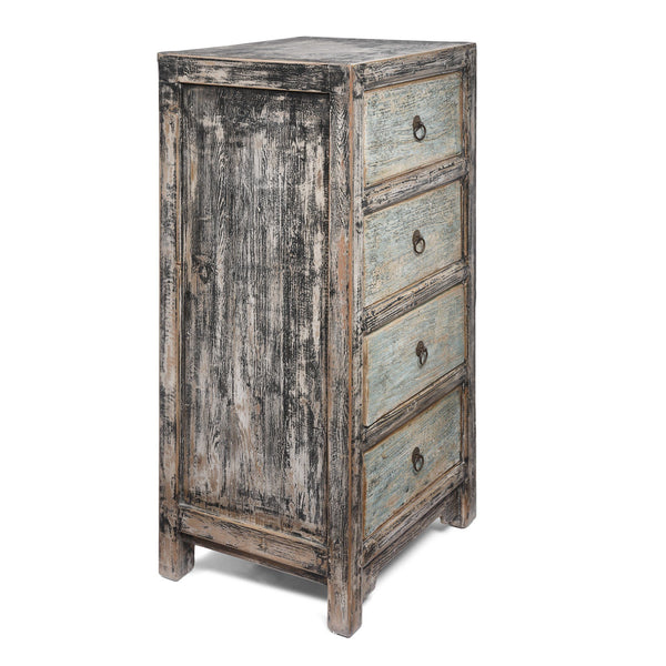 Painted Tallboy Chest of Drawers - Indigo Asian Antiques & Interiors