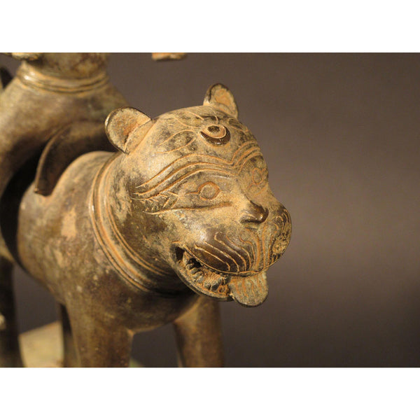 A Rare Bronze Statue of Surya the Sun God, Riding a Tiger - 18thC ...