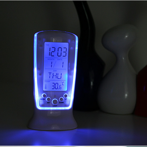 Creative LED luminous music timer Blu-ray temperature display 510 alarm clock electronic clock