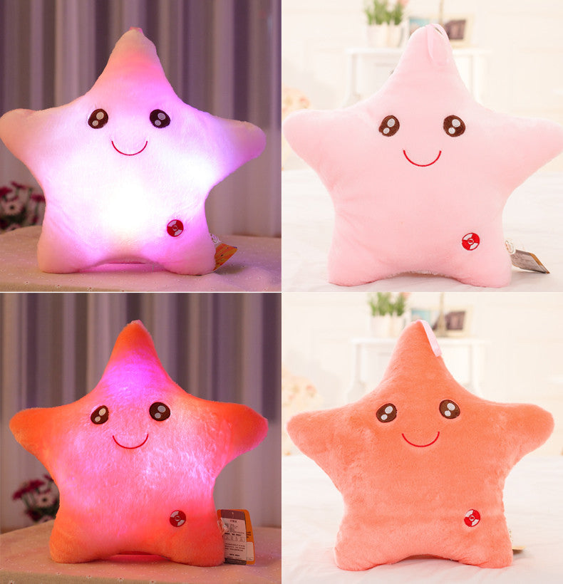 stars light colorful pillows