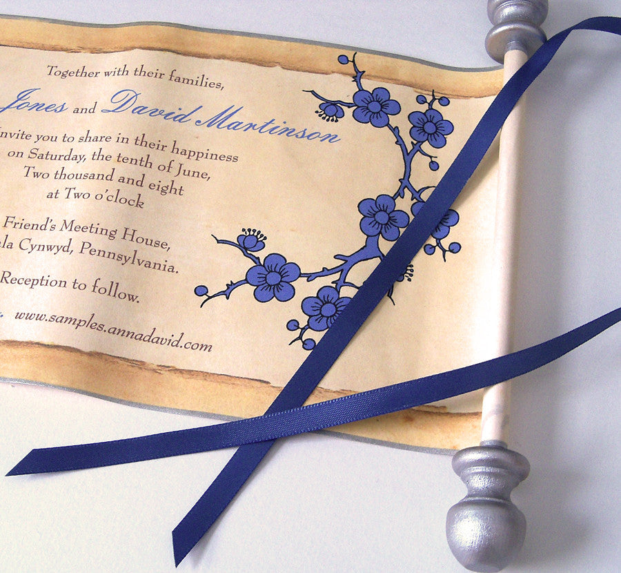 Scroll Wedding Invitations, Princess Scroll Invitations, Royal Scroll  Invitation