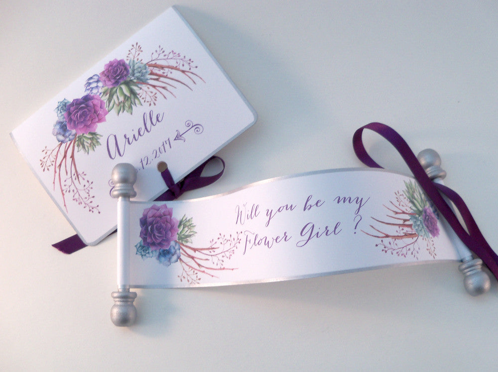 flower girl invitation