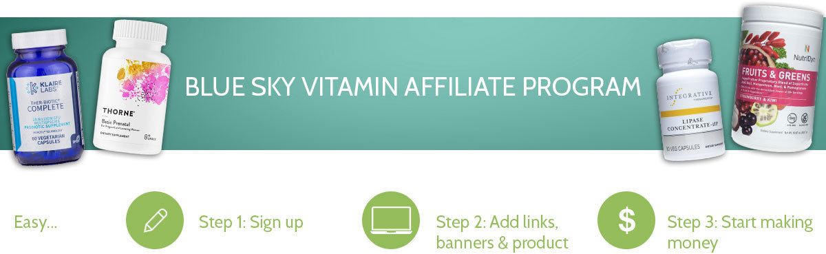 Blue Sky Vitamin Affiliate Program Banner