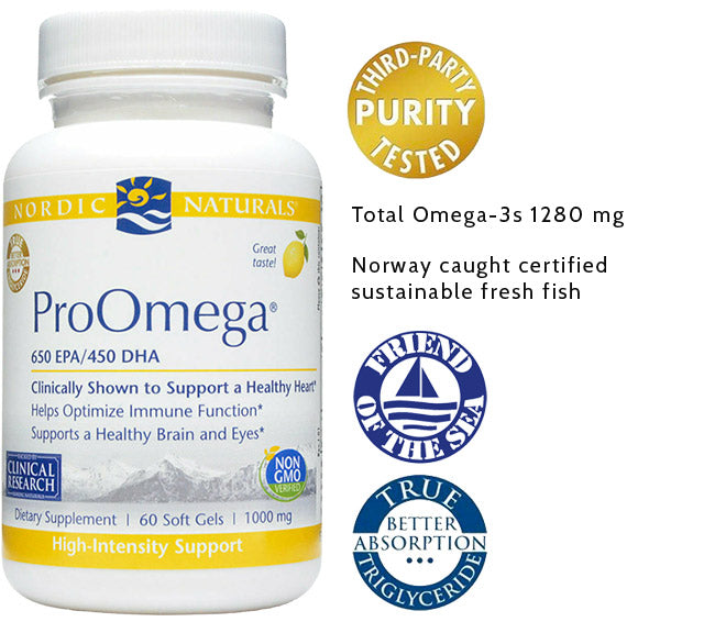 Nordic Naturals, ProOmega Lemon 650 EPA/450 DHA