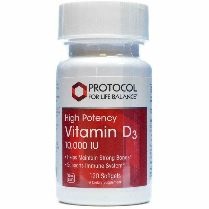 Vitamin D 3 10 000 Iu 120 Gels Protocol For Life Balance