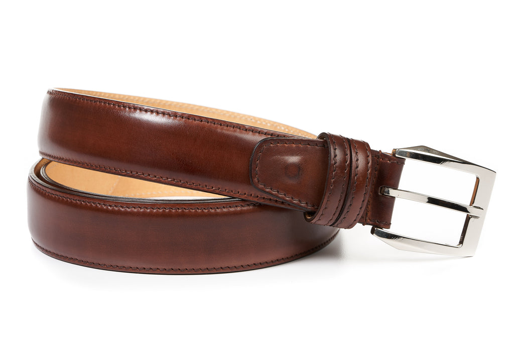 Italian Leather Belt - Marrone