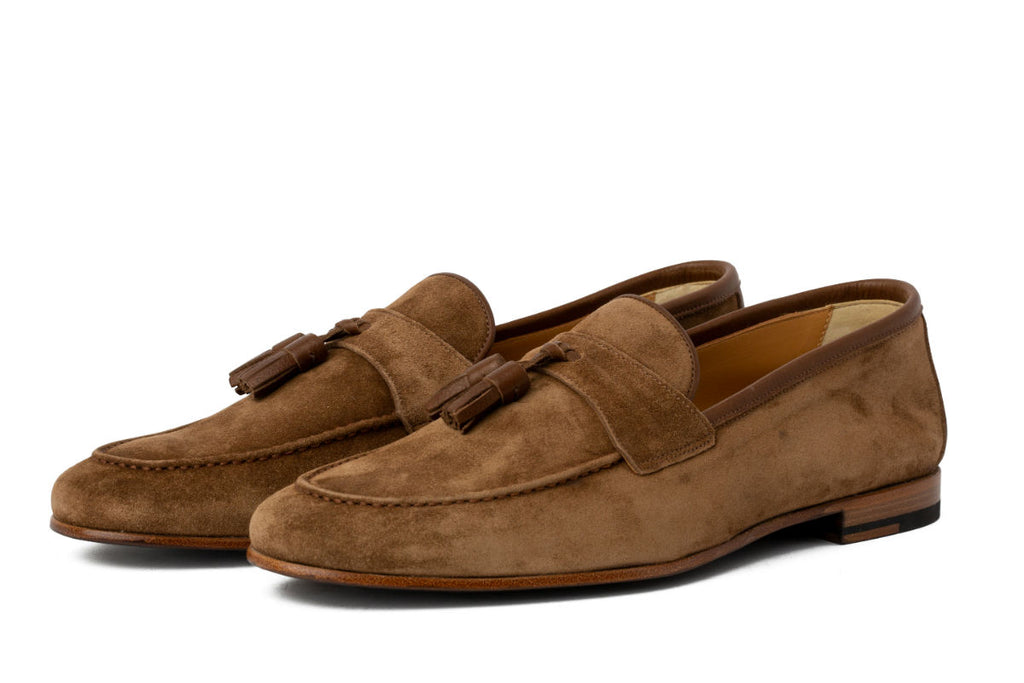 unlined suede loafers