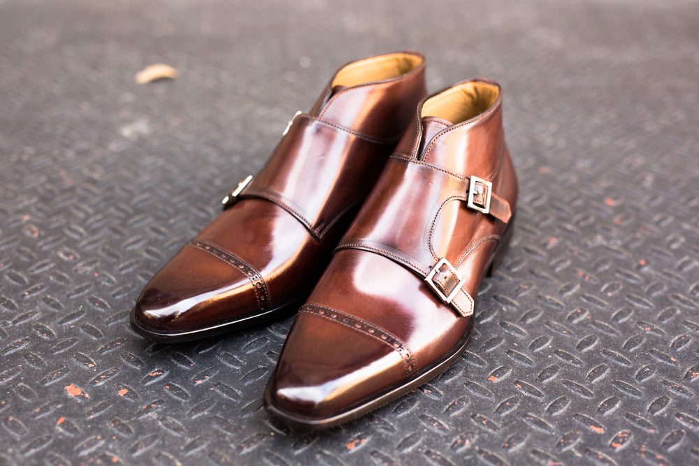 paul evans double monk strap