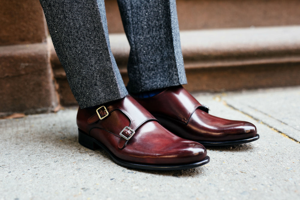 paul evans double monk strap