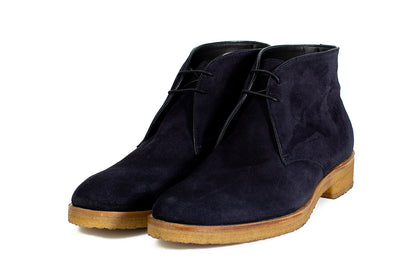 suede blue boots