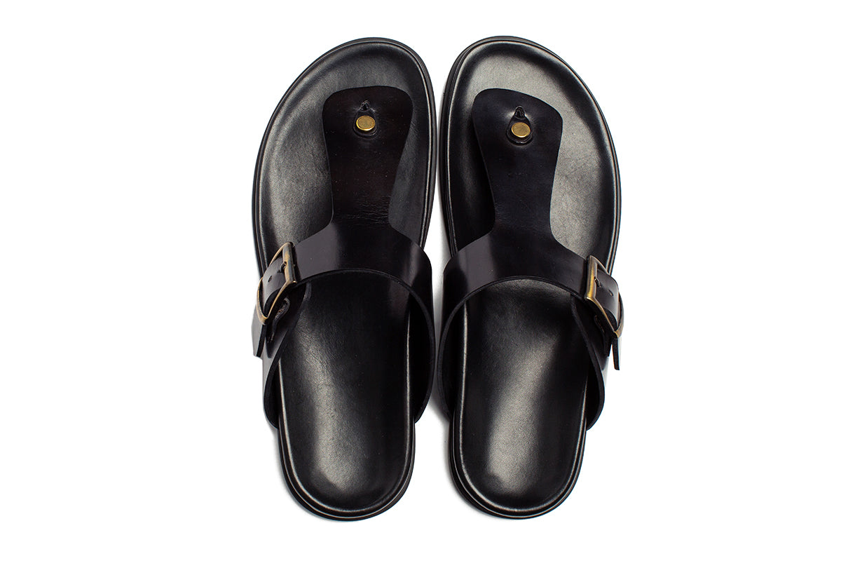 The Crusoe Sandal - Nero