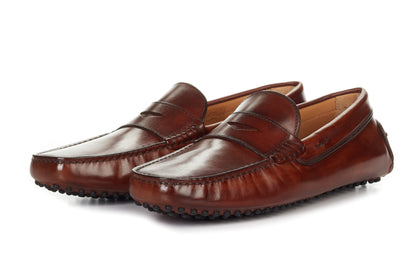 leather driver loafers