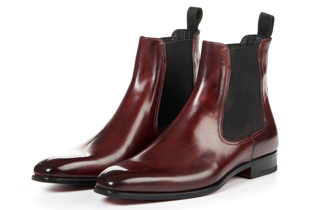 oxblood chelsea boots mens