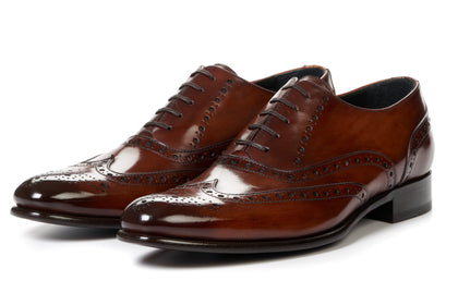 brown wingtip oxfords