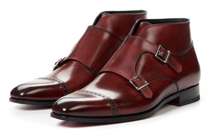 double monk strap boots