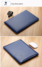 Load image into Gallery viewer, LuvCase Laptop Sleeve case PU Leather bag for 11 12 13 15.4 15.6 - Navy