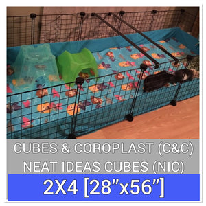 cube and coroplast cage