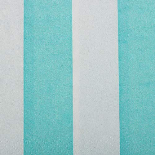 Napkins Aqua Blue Stripe