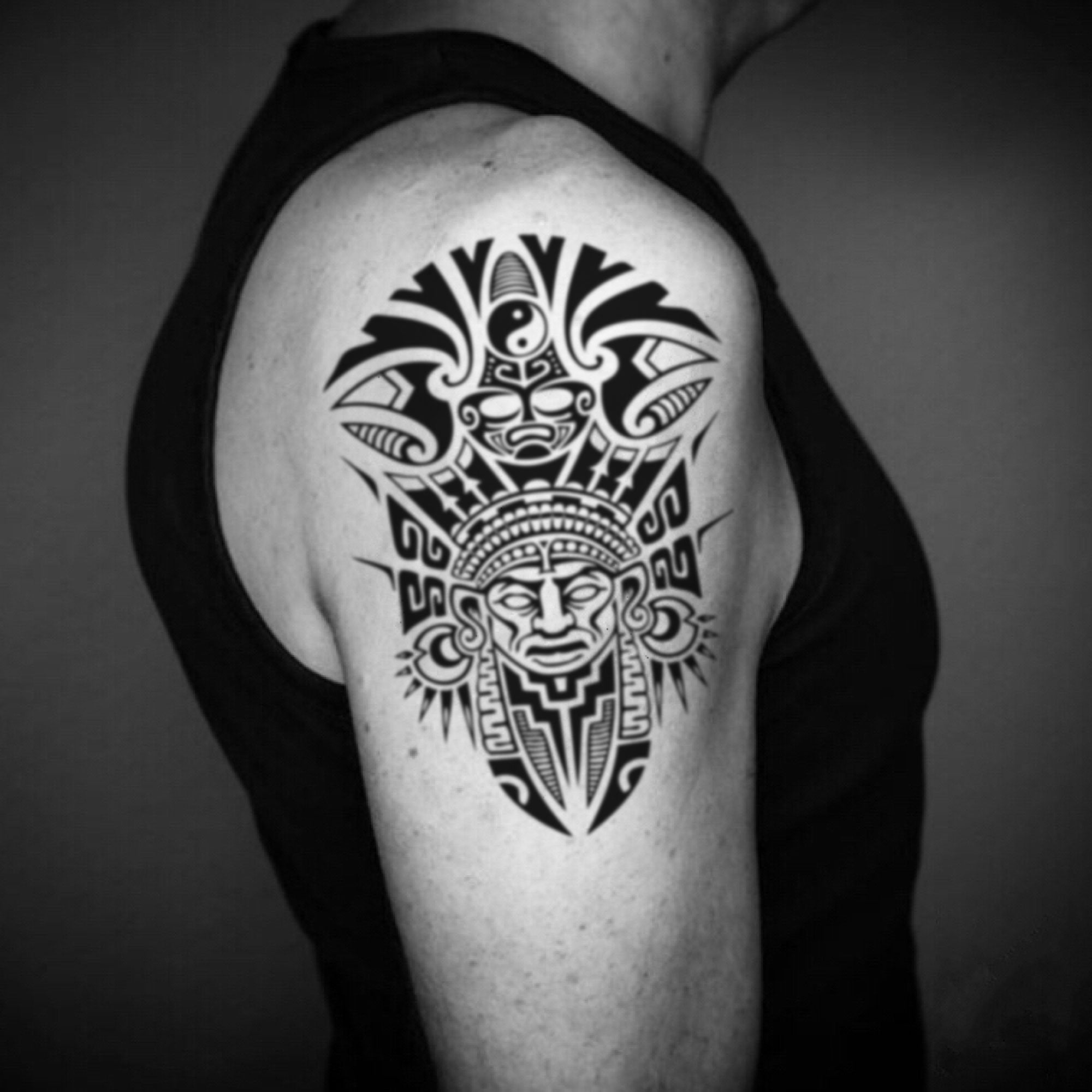 Shoulder Warrior Tribal Tattoo Designs Tattoo Designs Ideas