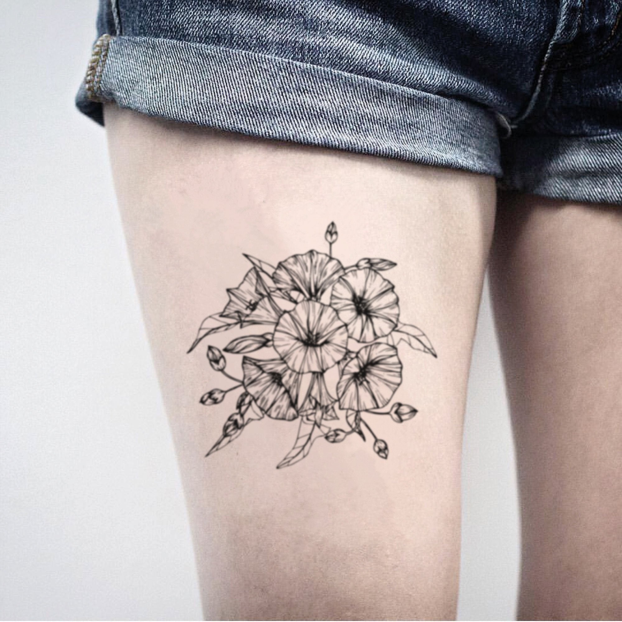 Free morning glory tattoo design Vector File  FreeImages