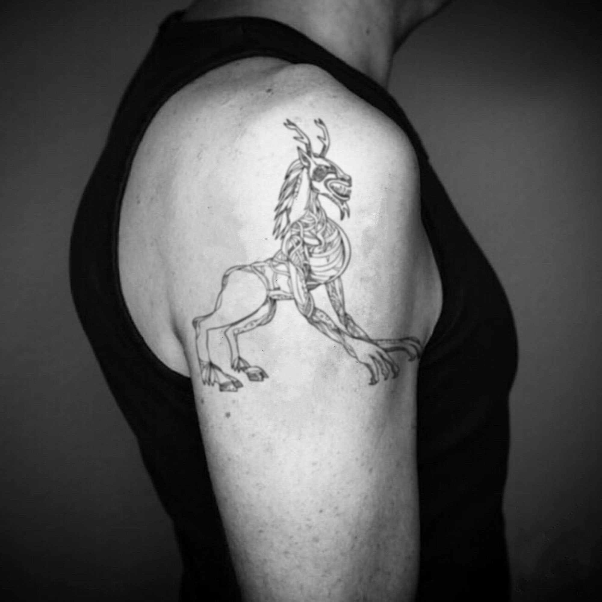 Wendigo Temporare Tattoo Aufkleber Ohmytat