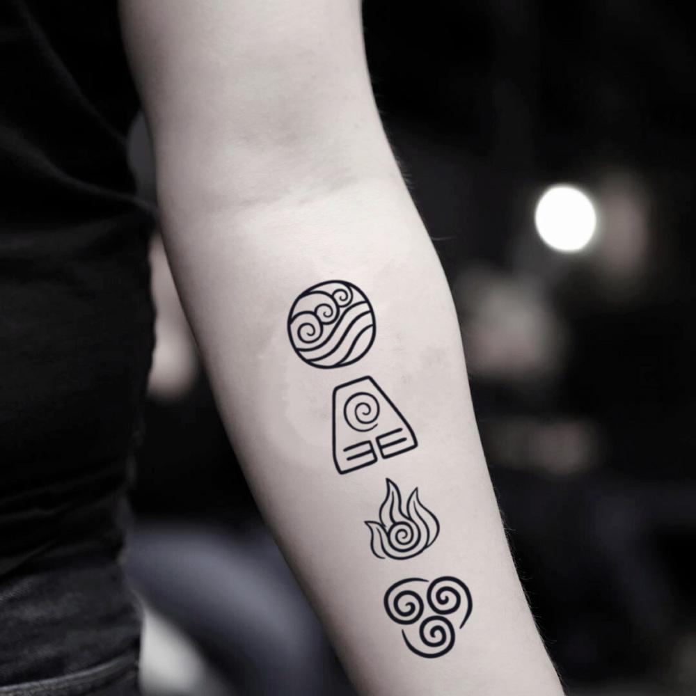 Triangular Tattoos That Beautifully Portray The Four Elements  Livingly