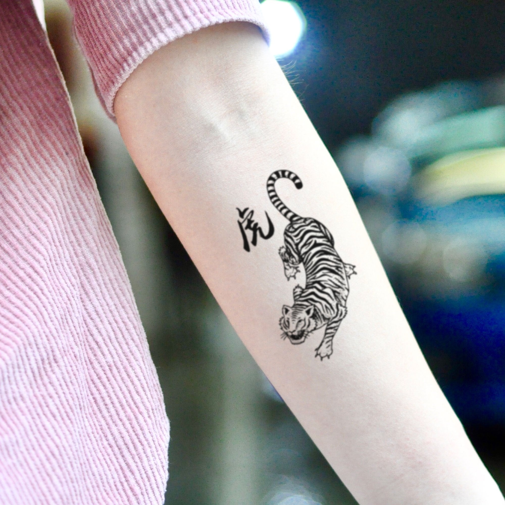 SAVI 2 Tattoo Sheets 3D Temporary Tattoo Wild Animal Prints Size  21x15CM 13Tiger sitting  Lion roaring  Amazonin Beauty