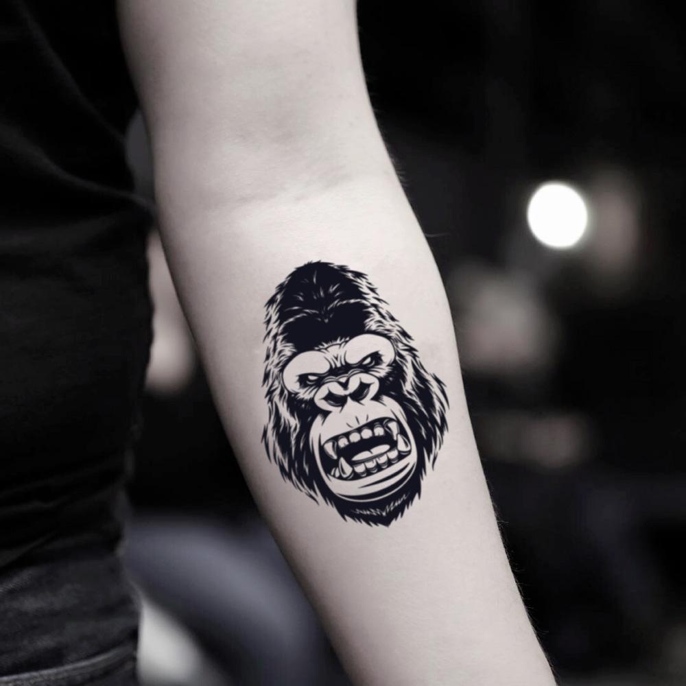 Top 30 King Kong Tattoo Design Ideas 2021 Updated  Tattoos Gorilla  tattoo Knee tattoo