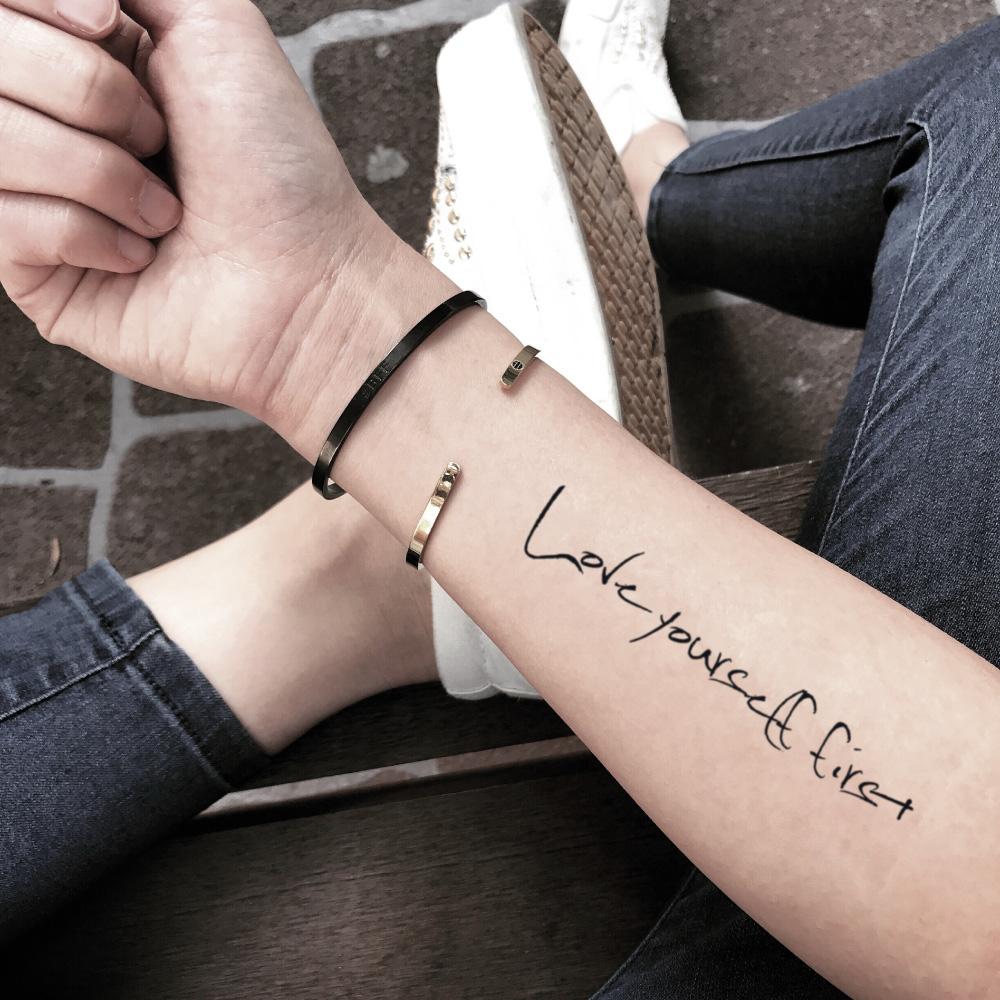 18 Cool Love Yourself Tattoos On Wrist  Tattoo Designs  TattoosBagcom