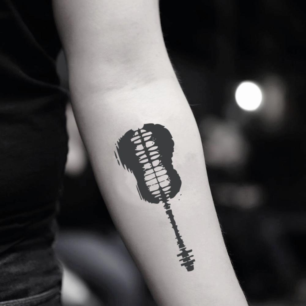 Shawn Mendes Guitar Temporary Tattoo Sticker  OhMyTat