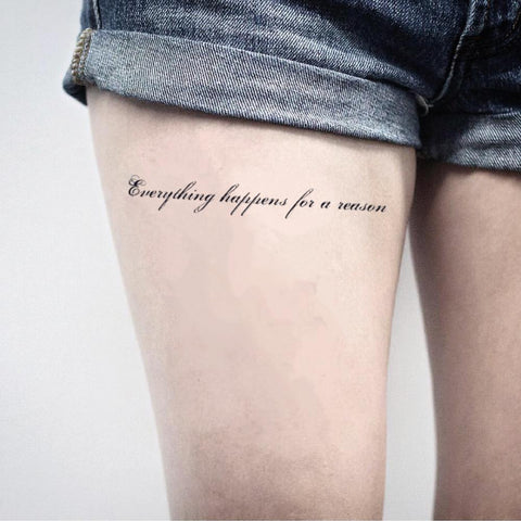 51 Excellent Wording Tattoo For Thigh  Tattoo Designs  TattoosBagcom