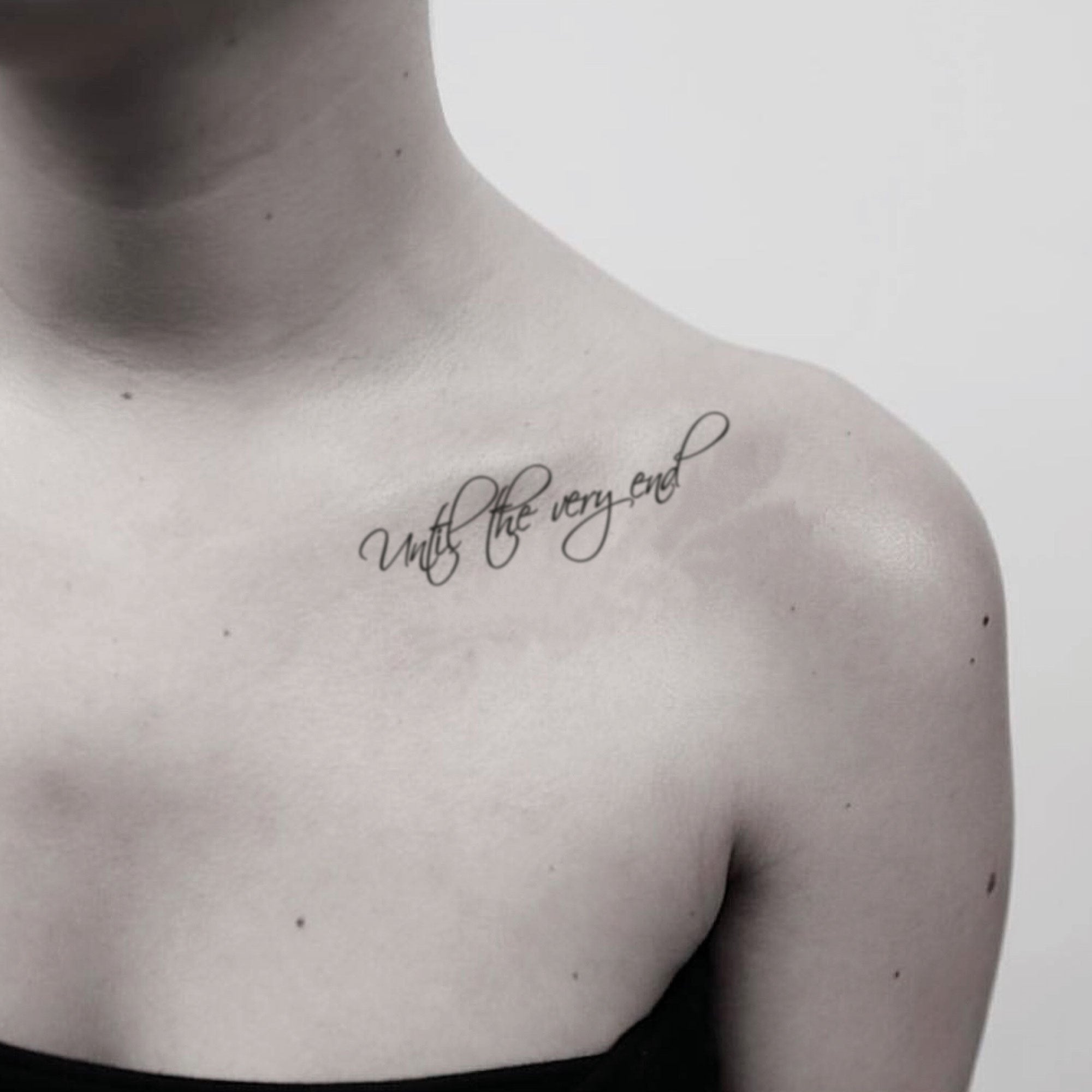 Until My Last Breath tattoo love  Tattoos Cool tattoos Collar bone tattoo