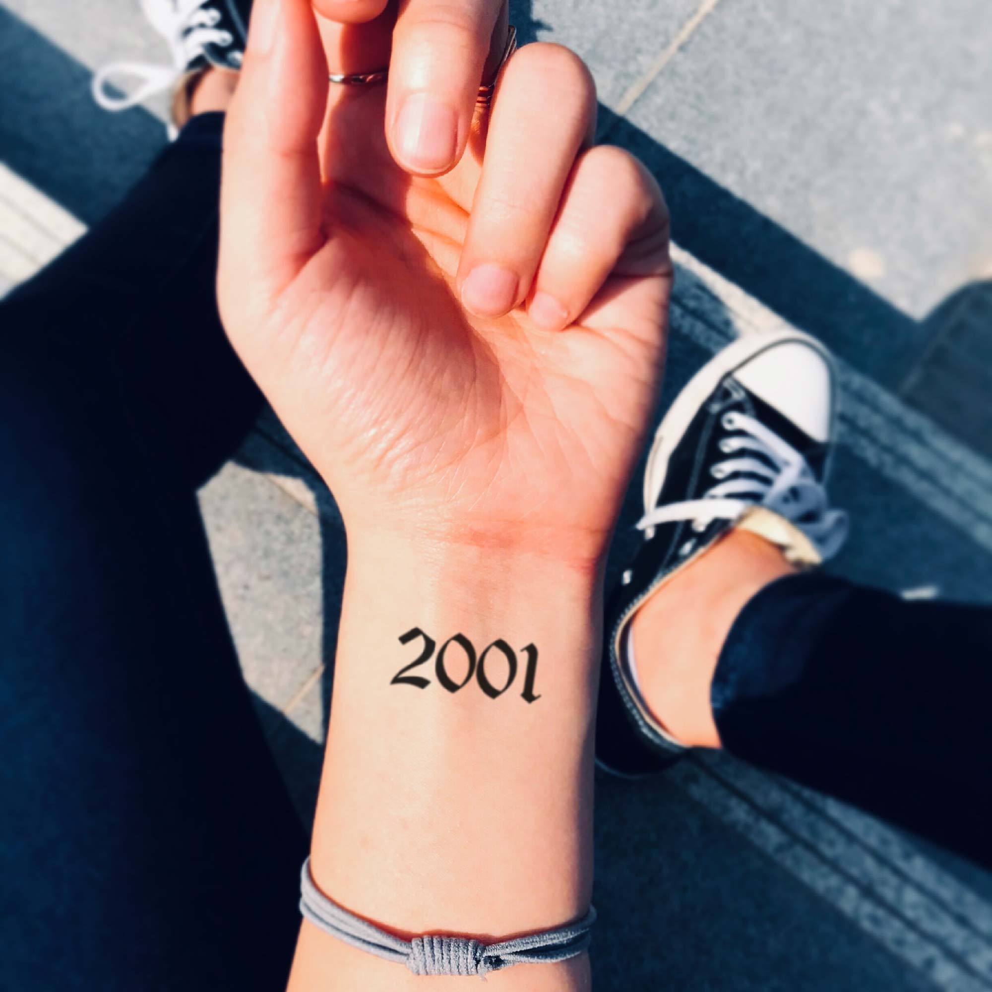 2001 Temporary Tattoo Sticker - OhMyTat
