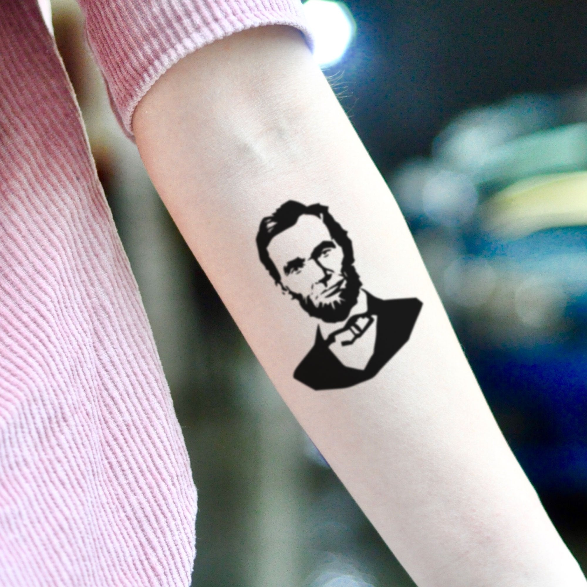 Abe Lincoln Tattoo by Jason Butcher TattooNOW