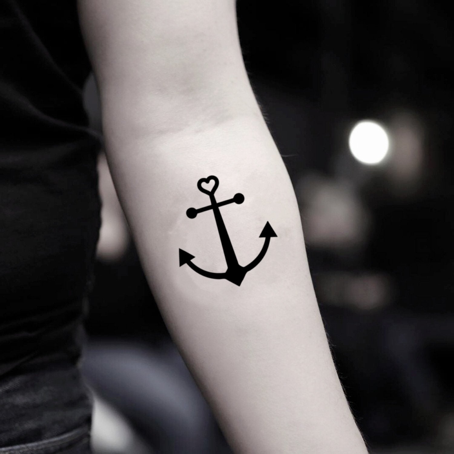 anchor heart tattoo